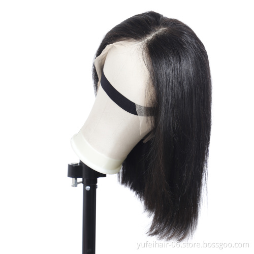 High Quality Grade 9a Wholesale T-Part Bob Wig, Silky Straight Brown Lace Bob Wig, Short Hair Wigs For Black Women